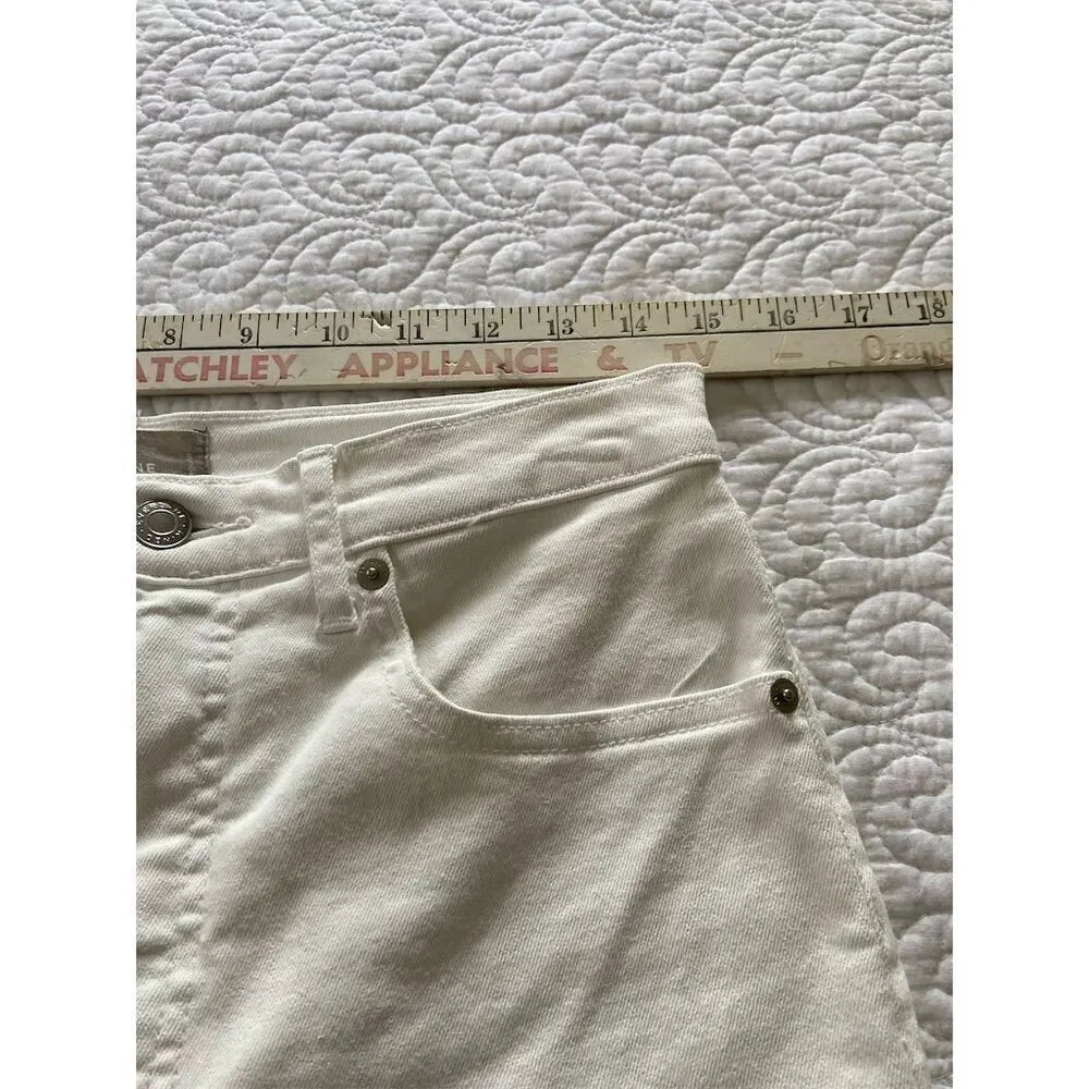 Everlane High Rise Skinny Jeans White Stretch Denim Size 10 - Picture 9 of 11